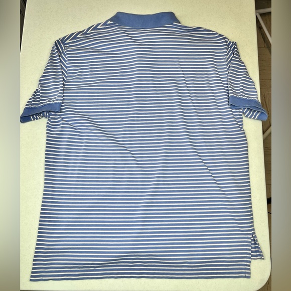 Polo Ralph Lauren Men’s Blue Striped Polo. XL - Picture 3 of 14